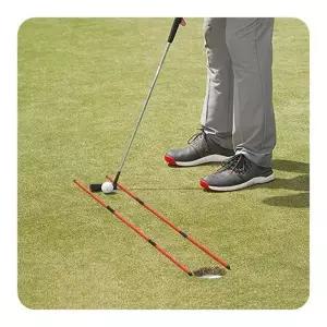 접이식 얼라인먼트 셀프연습도구 2P 파워큐 퍼팅연습도구 골프 스틱 어드레스도구 정