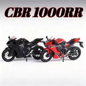 1 18 혼다 CBR1000RR GSX1000R R1 오토바이 장난감 모델 휠 스티어링 접이식 삼각대 모터바이크 하야부사