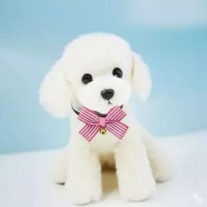 방울달린 강아지 반려견 리본 넥타이 목걸이