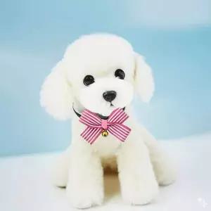 방울달린 강아지 반려견 리본 넥타이 목걸이