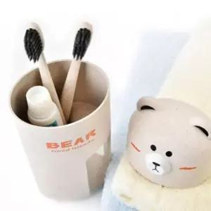 곰돌이 휴대용 칫솔통 어린이집 케이스 양치컵 세트 선물세트