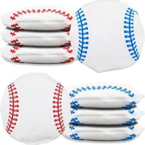 리비마 8개 나일론 빈백 기 게임 야구 콘홀 백 양면 신뢰할 수 파티 용품(야구)