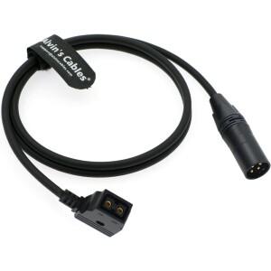 Alvin's 케이블 XLR 4핀 수컷에서 D-탭 암컷 전원 변환 골드 마운트 배터리용 1M/39.4인치