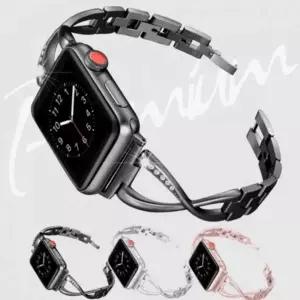 TBZ PP 워치큘리큐빅스트랩 슬림 체인 38 40MM