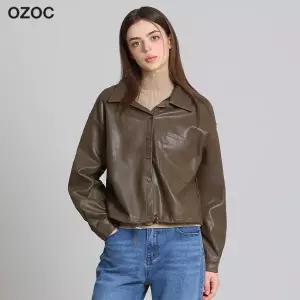 [오조크(OZOC)] 페이크레더 스트링 셔켓 (택가격: 113000원)