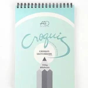 고급 A4 크로키북 105그램 상철 제본 스케치용 그림 그리기 노트
