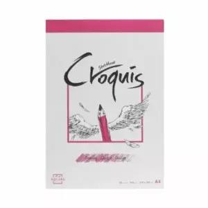 아트스퀘어 크로키북 A4 보라색 제본 드로잉북 스케치북 화방용품