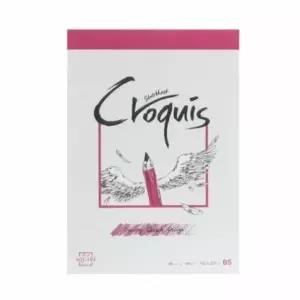 크로키 스케치북 B5 보라색 제본화일 드로잉용 노트