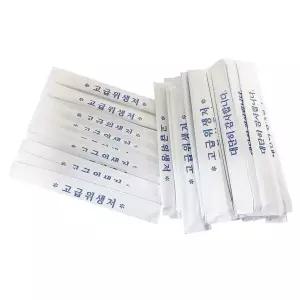 종이포장 일회용 젓가락 세트 3000개용량 자연소재 나무 식사용