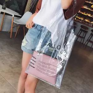 TBZ PP 깔로비치백 비치백 파우치 숄더백 도트백