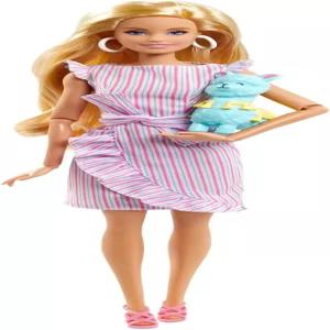 바비 타이니 위시 인형(11.5인치 금발) 랩 드레스 및 액세서리 수집용 인형