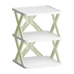 그린 3단 신발 정리 신발랙 선반 정리대 원룸 운동화 (KYR-WC9CD54)