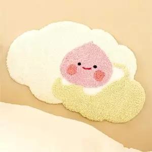 카카오 에이프릴샤워 형태 발매트 1P 거실 카펫 러그 (KYR-WDB4B8B)