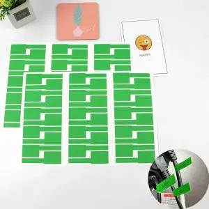 [셀러에이드]케이블 전선 부착 이름표 네임택 스티커 그린 30P 전