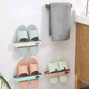 원룸 혼족 무타공 슬리퍼 정리대 현관꽂이 슬림거치대 (KYR-WCBA705)