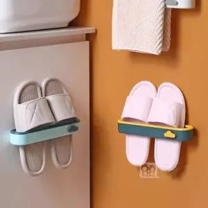 다용도 벽부착형 실내화 슬리퍼 수건 거치대 걸이 (KYR-WD0D542)