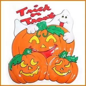 (할로윈파티 장식품 호박(플라스틱)x2개) 할로윈데코 소품 파티용품