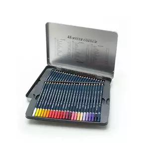 48색 수채화 색연필 틴케이스 컬러링북 미술 화방용품 색연필세트