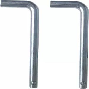 YTRUOYI 웨이트 스택 핀 플레이트용 짐 무게 적재 2개 교체 부품 L자형 핸들 머신 피트니스 장치용