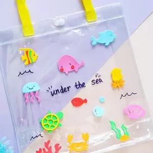 4인용 바다풍경 투명 여름가방 비치백 만들기어린이집 유치원 체험 수업 만들기세트