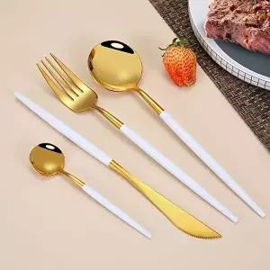 [조르지오]테이블앤 DV32YX93 6인 커트러리 세트 24p 감성 골드 양식기