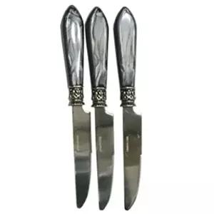 [조르지오]힘멜 DD15CX25 앤틱 디너 나이프 마블그레이 3개 잼 버터 빵칼