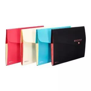 문서 분류 파일 사무용 서류철 베이지색 4칸 폴더