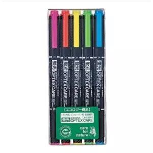 [알티피아]제브라 OPTEX형광펜 5색 양쪽사용 매직 모나미 보드마-WD34AFD