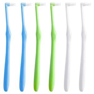 교정용 사랑니 관리용 커버가 있는 6팩 엔드 터프트 칫솔 플 제거용 소형 싱글 교정기 간 청소 성인 구강 부드러운 칫솔모