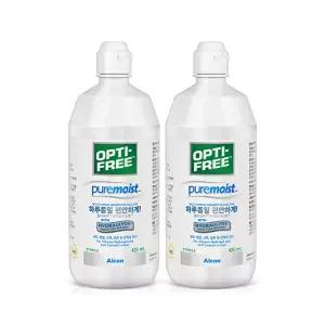 [알콘]옵티프리 렌즈세척액 퓨어모이스트 420ml 2개