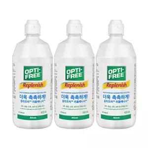 [알콘]옵티프리 렌즈세척액 리플레니시 420ml 3개