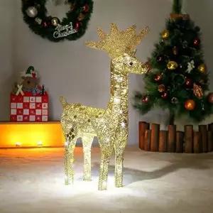 70cm LED 반짝반짝 루돌프 사슴 장식 골드 트리장식-WD1BFDE