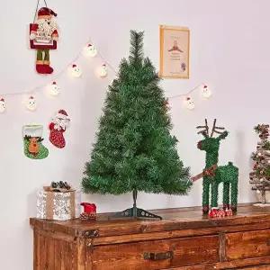 90cm 뉴리얼 솔잎 혼합 트리 크리스마스 미니트리-WD1BFFA