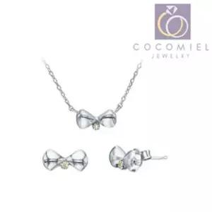 (옐로우 리본 set S-15)목걸이세트 쥬얼리세트 패션목걸이 은귀걸이