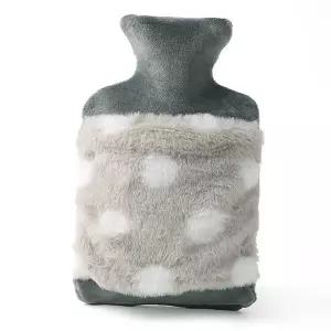 물주머니 땡땡이 그레이 보온 1.7L 겨울 온수팩