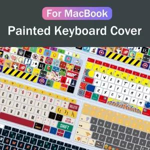호환  Macbook Air Pro 13 15 16 Pro13.3 2022 M2 Air 13.6 방수 방오 보호 키보드 커버용 페인트 키보드