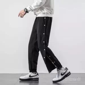 깁스긴바지 통깁스 옆트임 수술 M 그레이 환자 트임 개방형 병원복 지퍼 노인 팬츠 다리