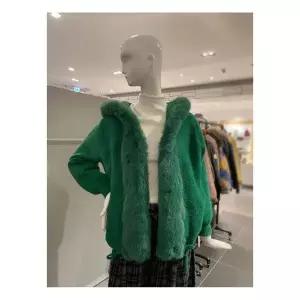 르니앤맥코이 후드넥 퍼 배색 가디건 (MM12KJ708HJY)