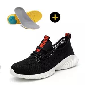 가벼운 초경량 여름 안전화 여성 남자 통풍 작업화 320g kcs미인증