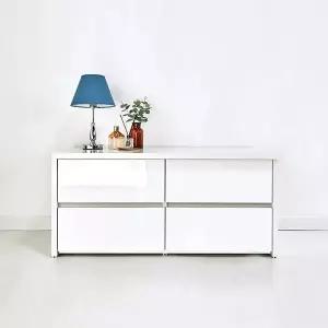 [하프클럽/히트가구]B610 2단 와이드 서랍장 1200 4colors