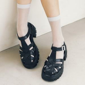 엠.무크 마리사 소가죽 피셔맨 샌들 블랙 516523516AA