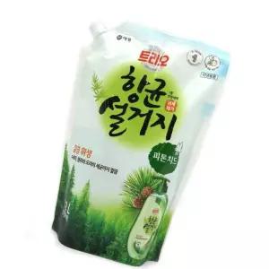 온랑 트리오 향균설거지 피톤치드 주방세제 1.2L 리필 1EA 과일세척제 주방용세제 집들이선물