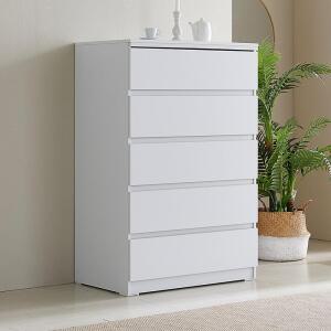 ONE SD202 화이트 800 5단수납서랍장 침실안방삼단주니어옷장