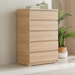 ONE SD202 내추럴 800 5단수납서랍장 침실안방삼단주니어옷장