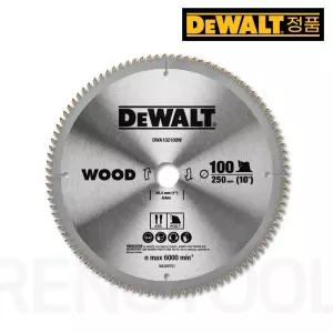 디월트 DWA102100W Thin Kerf 씬 커프 원형톱날 250mm (10인치), 25.4mm, 100T, 2.2/1.6t