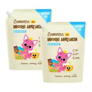 핑크퐁 베이비 세탁세제 2200ml 리필 X 2개