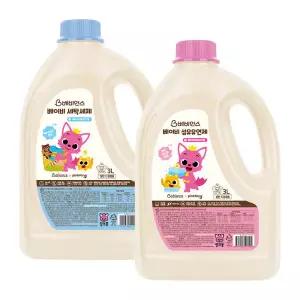 핑크퐁 베이비 세제/유연제 용기 3L 1+1 대용량