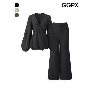 GGPX랩 니트 가디건 세트 투피스 GPAST017F2294075