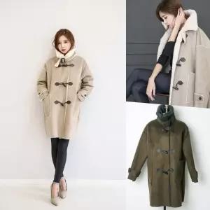 유니크 떡볶이 터틀 무스탕 코트