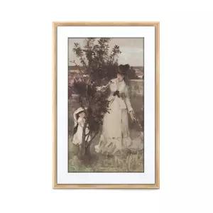 넷기어 뮤럴 디지털 캔버스 27인치(라이트우드) 스마트 전자액자 미디어아트 전시 인테리어 NFT